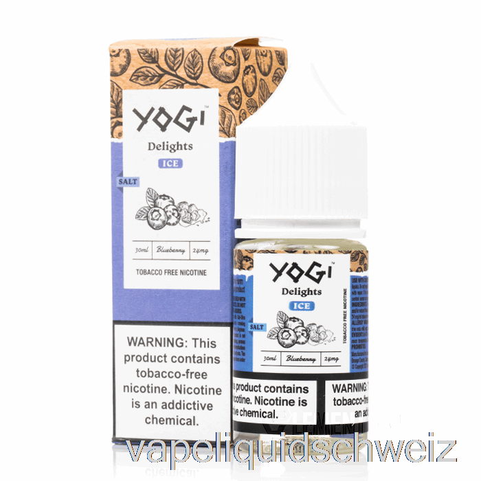 Blaubeer-Eissalze – Yogi-Köstlichkeiten – 30 Ml, 50 Mg, Promo Vape Schweiz